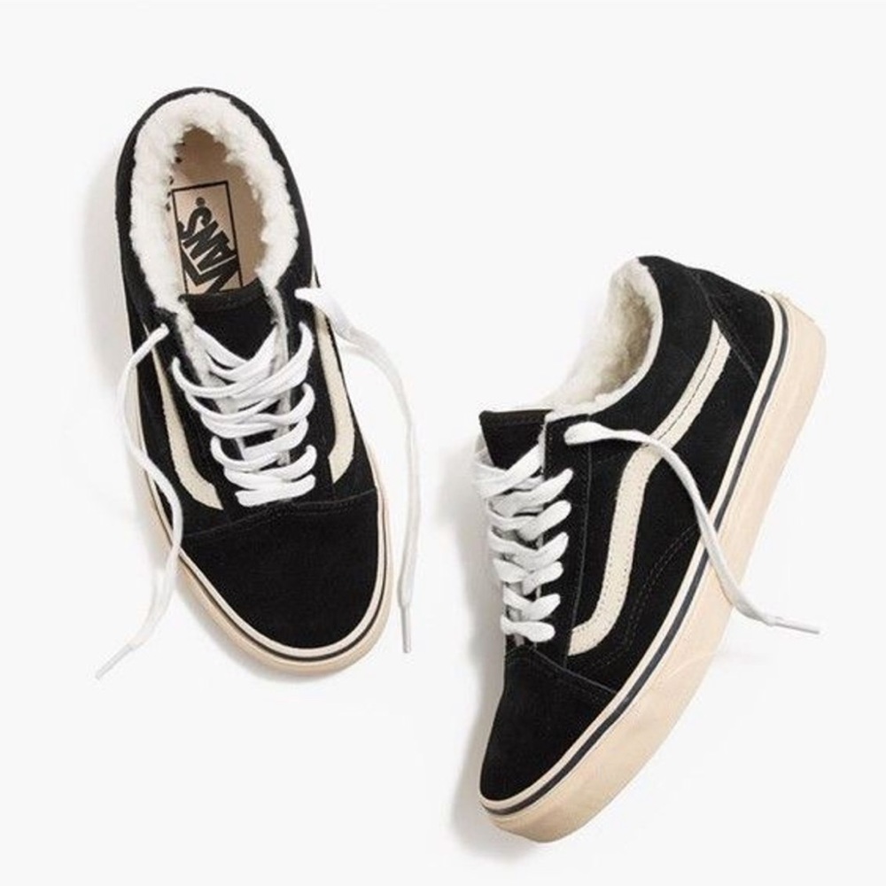 Black Sherpa Vans